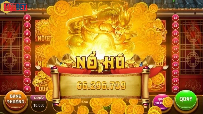 Hình ảnh giao diện rực rỡ của game Nổ hũ JDB